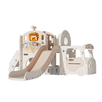 Kids Indoor Slide and Play Tunnel Combination Toy for Toddlers