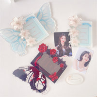 INS Rose Lily Photo Card Holder Stand for 3-inch Star Photos, Guka Display Frame Ornament