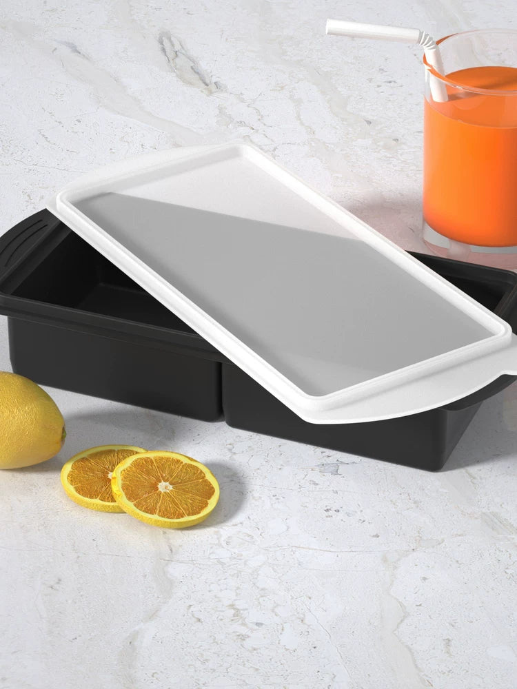 Silicone Large Square Ice Cube Tray for Baby Food and Freezing