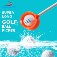 Telescopic Aluminum Golf Ball Retriever for Course Practice and Play