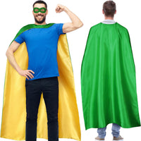 Reversible Halloween Hero Cape for Cosplay Costumes