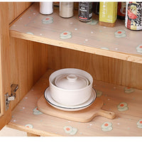 EVA Daisy Print Cabinet Drawer Liner, Waterproof and Moisture-proof Shelf Liner for Kitchen and Refrigerator