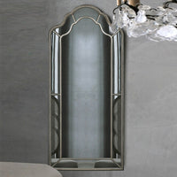 European Retro Full Length Mirror Wall Mounted Dressing Makeup Mirror Light Luxury Bedroom Floor Mirror Archway Entrance Dressing Mirror