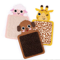 Felt Sensory Mat for Early Education, Animal Texture Hand-Eye Coordination Training Touch Pad