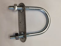 50-Pack Galvanized U-Bolt Pipe Clamps for Greenhouse Frames