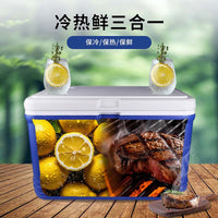 Ice Brilliance 56L Hot/Cold/Fresh 3-in-1 Insulated Cooler Box Food-Grade PU Outdoor Camping Food Beverage Refrigerator Ice Pack