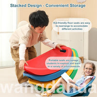 Kids' Sensory Integration Rocking Spoon Chair for Vestibular Balance Training and Posture Correction