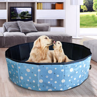 Foldable PVC Pet Swimming Pool with Sprinkler for Dogs and Cats, Portable Bathing Tub