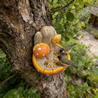 Mushroom Decorative Bird Feeder for Outdoor Garden and Patio