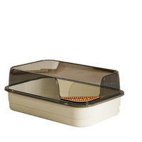 Extra Large High-Sided Cat Litter Box with Anti-Splash Design