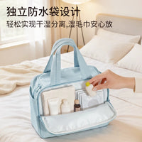 Large Capacity Portable Hanging Toiletry Bag with Compartments for Travel