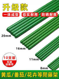 Plant Support Stakes for Climbing Vines, Tomatoes, Cucumbers, and Flowers - Plastic-Coated Steel