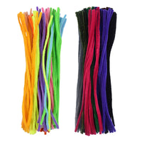 Chenille Stems Pipe Cleaners DIY Craft Kit for Kids, Assorted Colors Fluffy Sticks with Googly Eyes and Sequins
