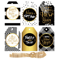 Happy New Year Gift Tags Bookmarks Party Decorations (60 Pcs)