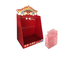 Customizable Acrylic Refrigerator Magnet Display Stand with Hooks