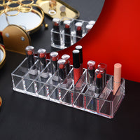 Clear Acrylic Multi-Compartment Organizer Box for Cables and Small Items
