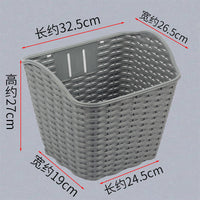 Woven Bicycle Basket for Commuter Electric Road Bikes - Universal Cycling Accessory Thickened Front Basket