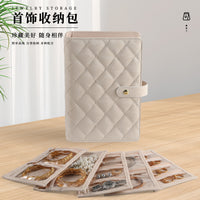 Portable Anti-Oxidation Jewelry Storage Book for Earrings, Bracelets, and Rings