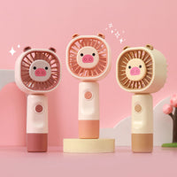 Portable USB Rechargeable Handheld Mini Fan for Outdoor and Desktop Use
