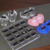 Acrylic Ring Display Stand Earring Holder Jewelry Organizer for Countertop