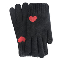 Women's Jacquard Knit Touchscreen Gloves, Double-Layer Warm Winter Christmas Style