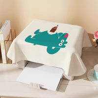 Cartoon Illustration Printer Dust Cover Refrigerator Air Fryer Dust Cloth