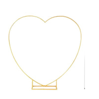 Heart-shaped Metal Wedding Arch for Outdoor Parties and Events