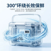 Portable Insulated Medical Cooler Box with Thermometer for Insulin and Breast Milk Storage