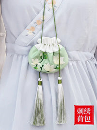DIY Embroidery Kit for Beginners - Ancient Style Silk Ribbon Hand Fan & Bookmark Craft Set