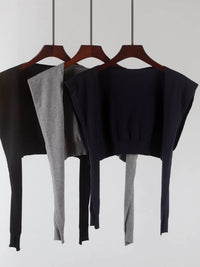 Lightweight Knit Shawl Cardigan for Women - Spring/Summer Tie-Front Cape Scarf