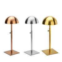 Adjustable Stainless Steel Hat Display Stand for Retail Stores
