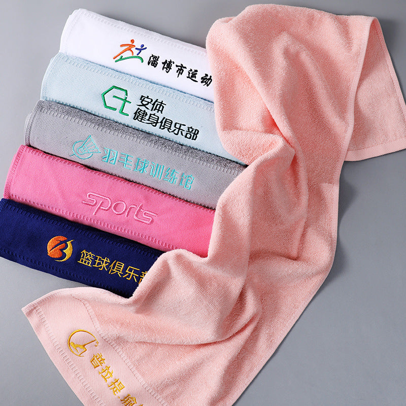 Pure Cotton Sports Towel for Gym, Running, Yoga - Absorbent & Portable