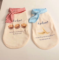 Pet Dog Cat Summer Thin Sailor Collar Vest for Maltese Teddy