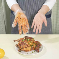 Disposable TPE Food Grade Gloves, Thickened Durable Household Extraction Type for Cooking and BBQ