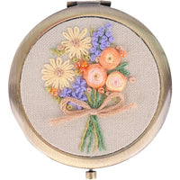 2025 Winter Suzhou Embroidery Ribbon DIY Cosmetic Mirror Kit for Beginners