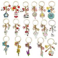 Mother's Day Carnation Flower Keychain Pendant for Bags