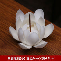 Ceramic Flower Incense Holder Stick Burner Ornament