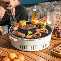 Portable Electric Grill and Tea Stove for Outdoor Indoor Camping BBQ and Tea Boiling