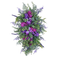 Spring Tulip and Hyacinth Wreath for Front Door Decor