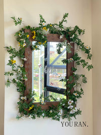 Artificial Chamomile Flower Vine Garland for Indoor Ceiling Decoration, Wedding Decor, and Privacy Screen
