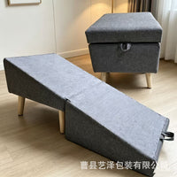 Wooden Pet Ramp and Stairs for Dogs and Cats - Indoor Climbing Ladder for Sofa and Footstool Access
