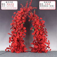Wedding Archway Floral Stand Metal Horn-shaped Arch for Outdoor Events