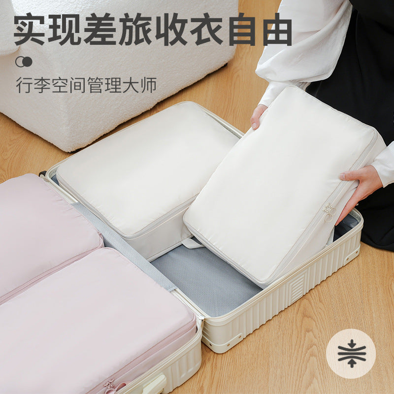 Compression Travel Packing Cubes for Luggage - Waterproof Portable Clothes Organizer Bags