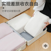 Compression Travel Packing Cubes for Luggage - Waterproof Portable Clothes Organizer Bags