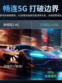 2026 New Mini HD Projector for Home Bedroom Dorm, 5G Phone Screen Mirroring