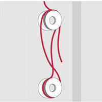 Invisible Anti-Tangle Blind Cord Winder Set with Screws, 6-Pack