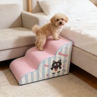 Pet Stairs for Small Dogs and Cats, Washable Ramp for Beds and Sofas