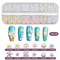Nail Art Rhinestones and Pearl Shell Flakes for Manicure Decoration