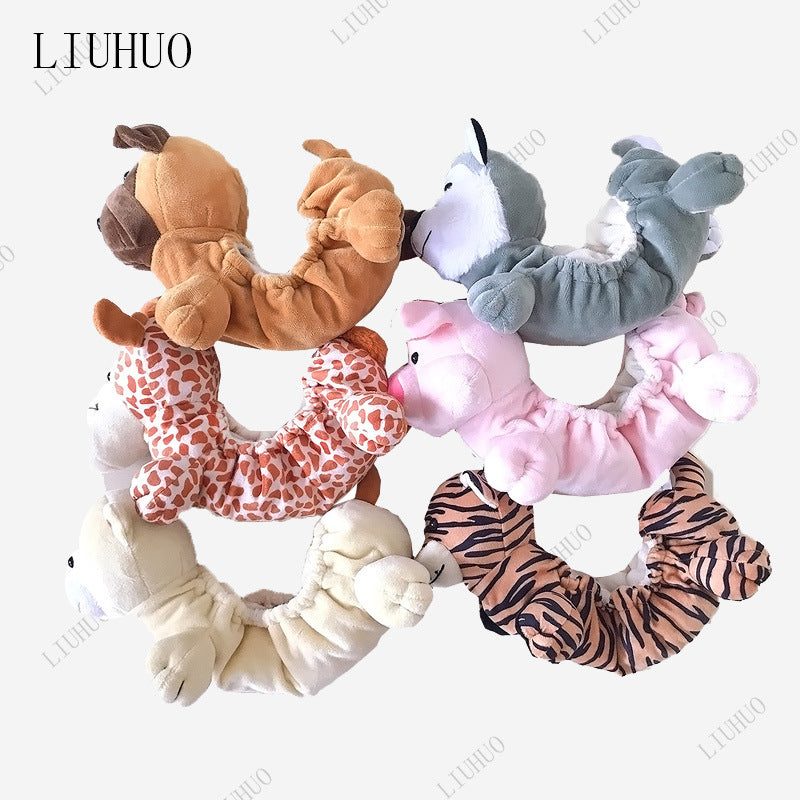 LIUHUO Cartoon Plush Ice Skate Blade Covers for Figure Skates
