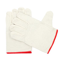Double-Layer Canvas Work Gloves with Lining, Wear-Resistant Non-Slip Welding Protection